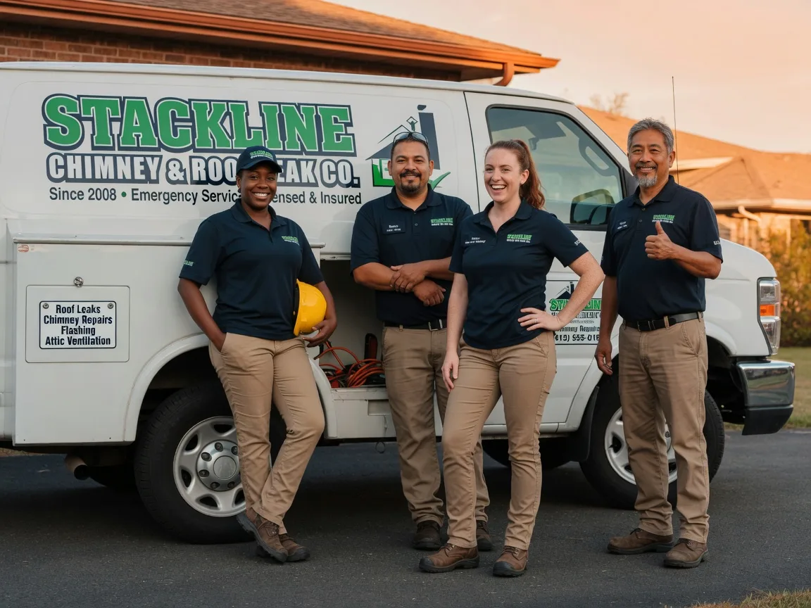 Chimney flashing repair company in Hitchcock, TX